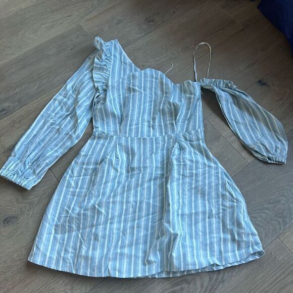 Majorelle Jennie Mini Dress in Blue Chambray Size S - Picture 2 of 5